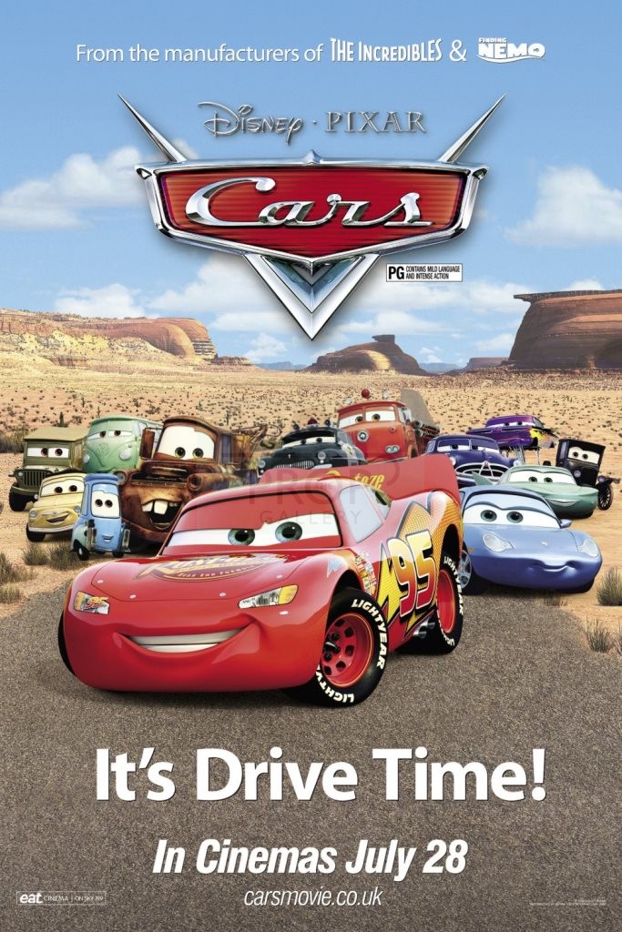 The Prop Gallery Hand drawn Lightning McQueen poster concept artwork