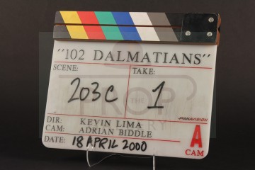 Production used clapperboard