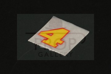Gordon number 4 engine decal