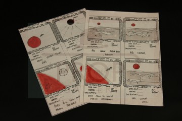 Production used storyboards - Guardian of Piri