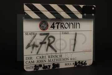 Production used clapperboard