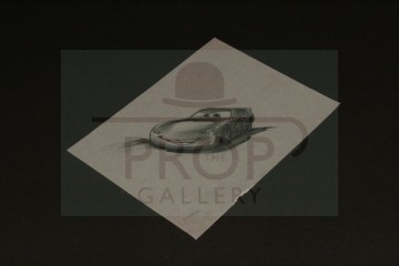 Hand drawn Lightning McQueen poster concept artwork