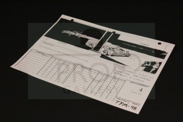 Production used storyboard - DeLorean