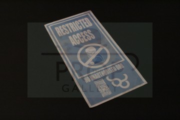 Restricted access sign - Planet of the Ood