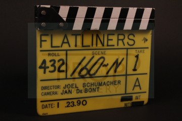 Production used clapperboard