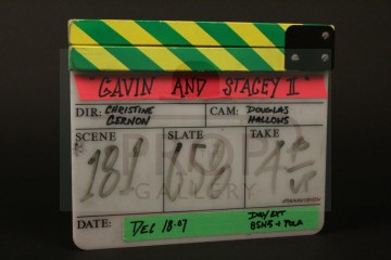 Production used clapperboard