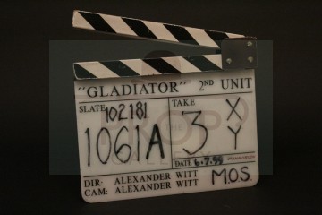Production used clapperboard