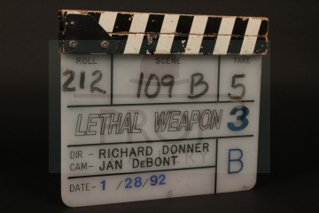 Production used clapperboard