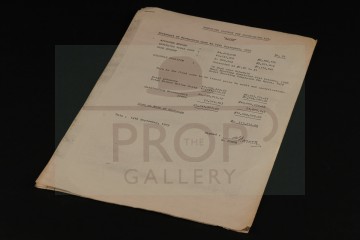Statement of production costs