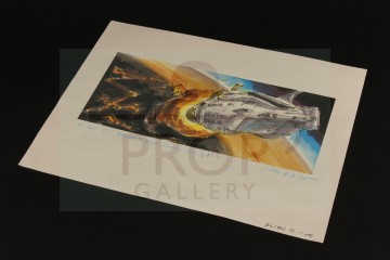 Hand drawn concept artwork - Sulaco escape pod
