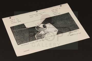 Production used storyboard - Tie Fighter
