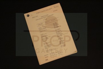 Production used script