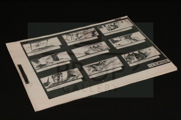 Production used storyboard sequence - Rickshaw chase