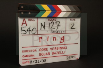 Production used clapperboard