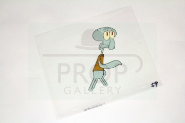 Squidward animation cel