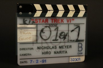 Production used clapperboard