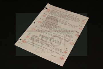 Fourth draft annotated script page