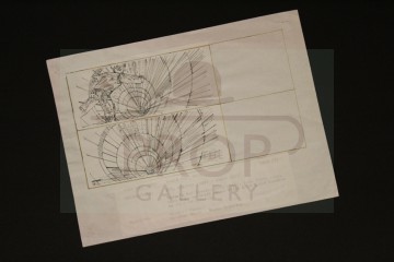 Hand drawn storyboard - Luke falls down reactor shaft
