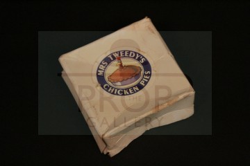 Mrs Tweedy's chicken pie box lid
