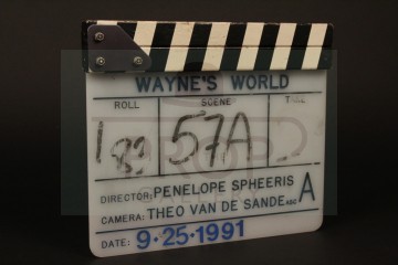 Production used clapperboard