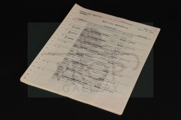 Early one line schedule featuring Dick Grayson