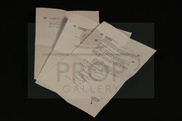 Giancarlo Esposito (Gustavo Fring) personal script pages - Green Light