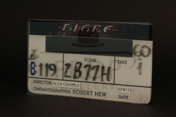 Digital clapperboard face