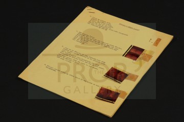Production used flying sequence camera notes