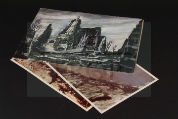 Ian Scoones hand painted concept artwork - Cygnus Alpha