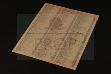 Lou's Cafe telephone directory page