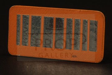Futuristic barcode licence plate miniature