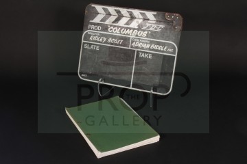 Production used clapperboard & script