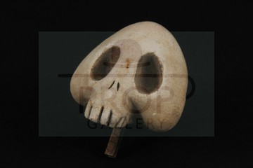 Skeleton stand in puppet head