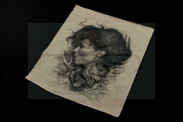 David (Michael Fassbender) drawing