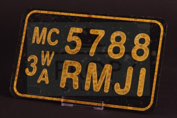 Max Guevara (Jessica Alba) motorcycle licence plate