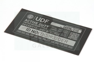UDF locker sign