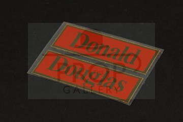 Donald and Douglas nameplate stickers