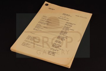 Production used camera script - Time and the Rani