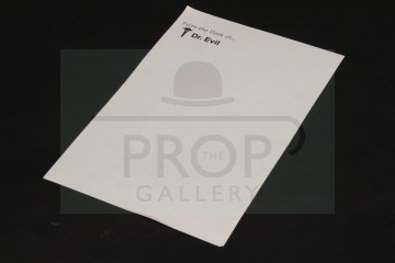 Dr. Evil hangman stationary sheet