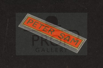 Peter Sam nameplate sticker