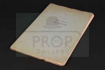 Production used shooting script - Death at Bargain Prices