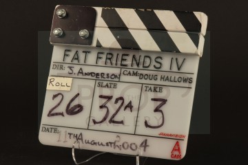 Production used clapperboard