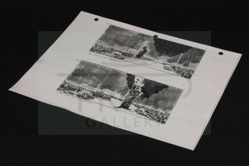 Production used storyboard - Statue of Liberty