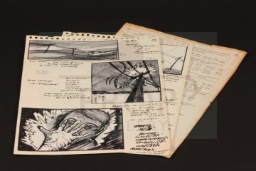 Hand drawn storyboard artwork