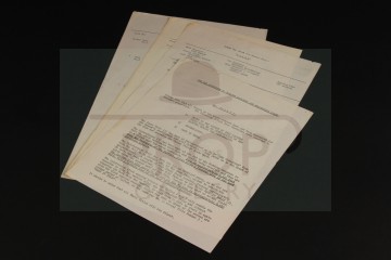 Sound cue sheets & memo