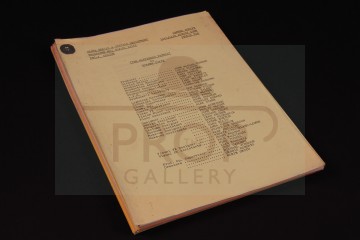 Production used camera script - The Happiness Patrol