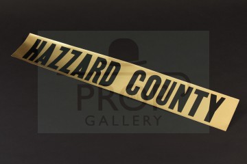 Hazzard County police car decal