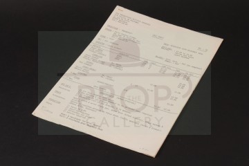 Production used call sheet