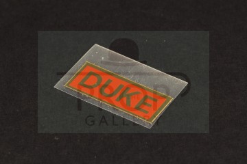Duke nameplate sticker