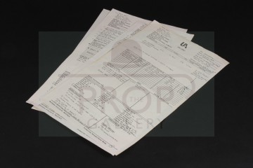 Production used call sheets x4